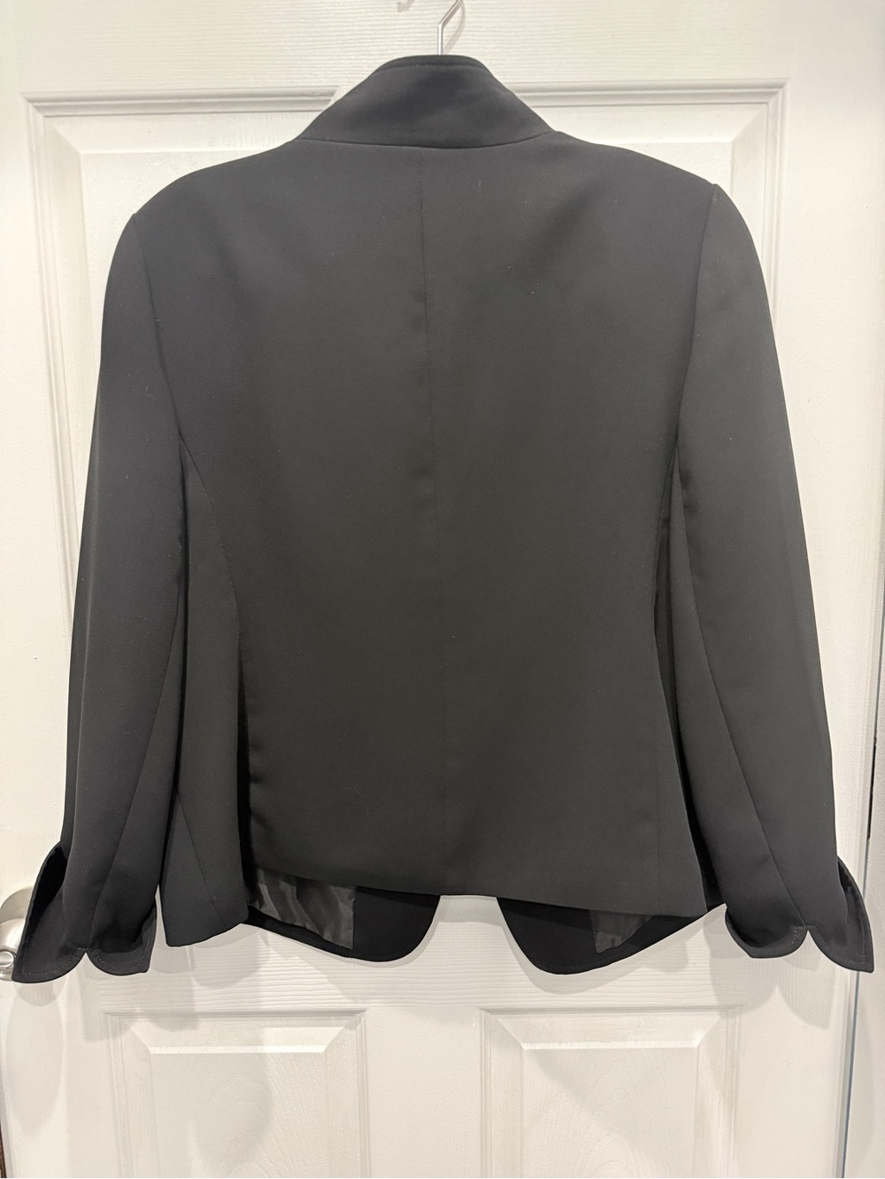 Talbots Black Asymmetric Button Blazer 14W - Picture 5 of 12